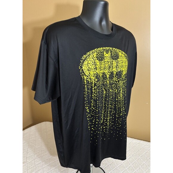 Batman DC Comics Cascading Logo Soft Feel Black Shirt Men’s Size XL - Picture 5 of 14